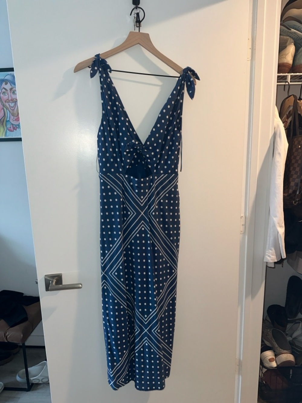 Abercrombie & Fitch Blue Printed Maxi Dress - Picture 2 of 3